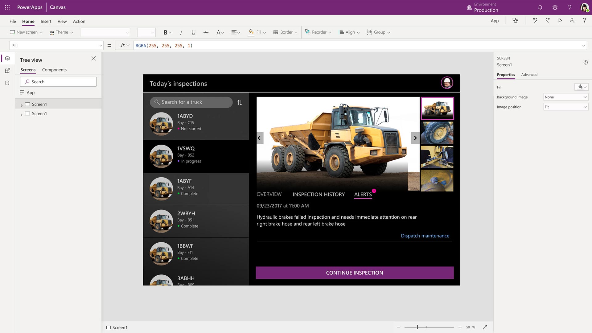 Pantallazo Power Apps